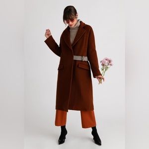 NWOT Petite Studio Carmen Coat - Cinnamon